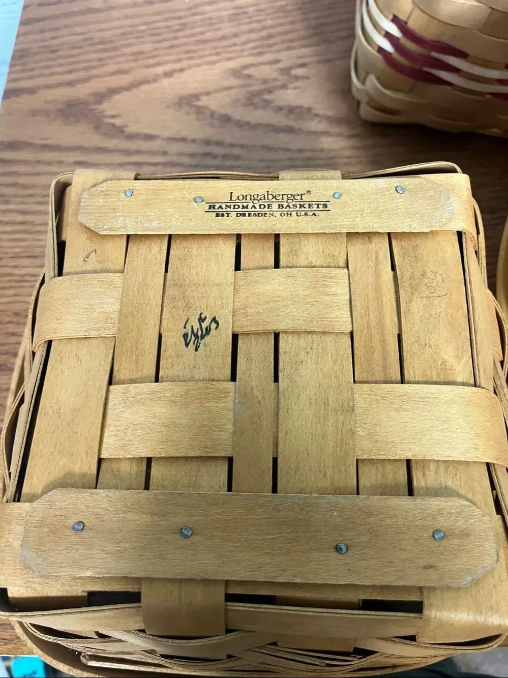 Set of 3 baskets hand woven - American traditions & 2 Longaberger
